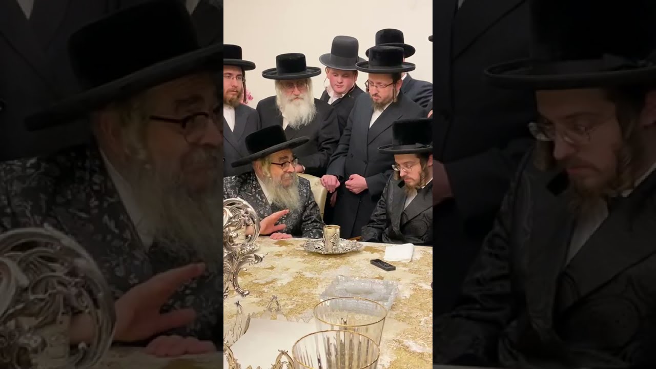 ביקור גומלין פון כ"ק אדמו"ר מסאטמאר שליט"א ביי כ"ק אדמו"ר מסאדיגורא שליט"א