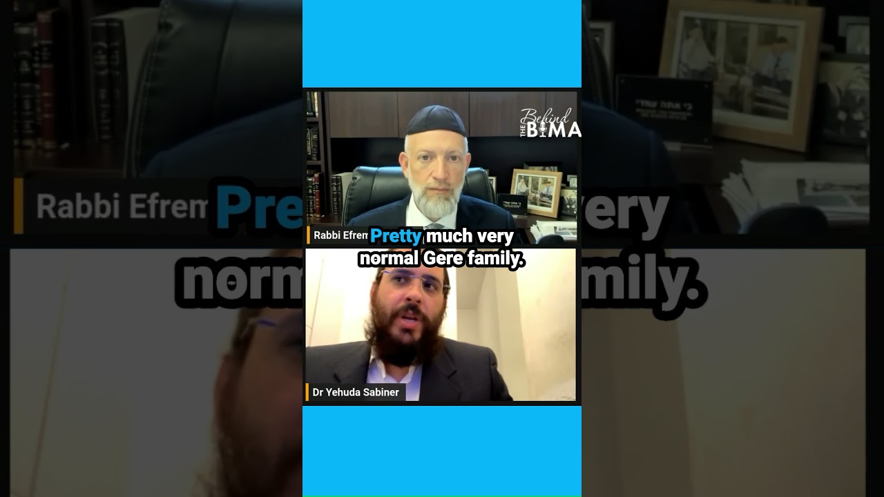 A regular CHASSIDIC UPBRINGING.