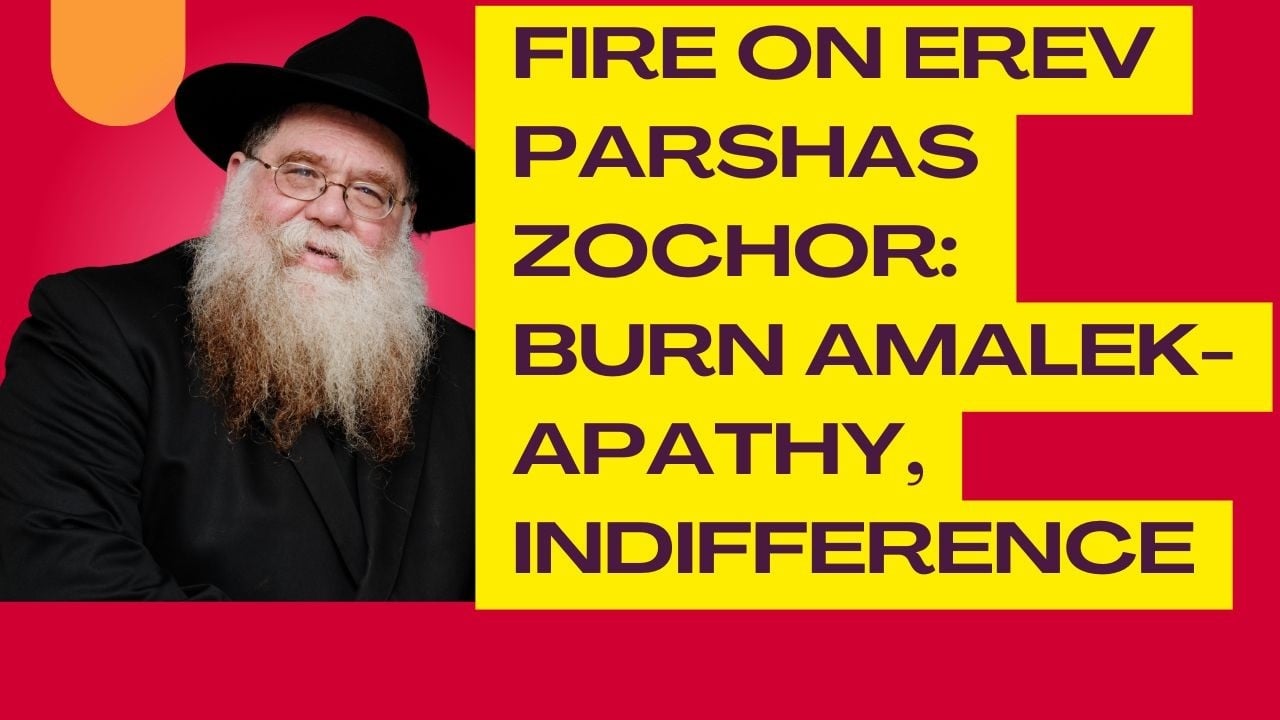Fire on my block, man hold exploded, erev Shabbos parshas Zochor, 2026- RC Dalfin