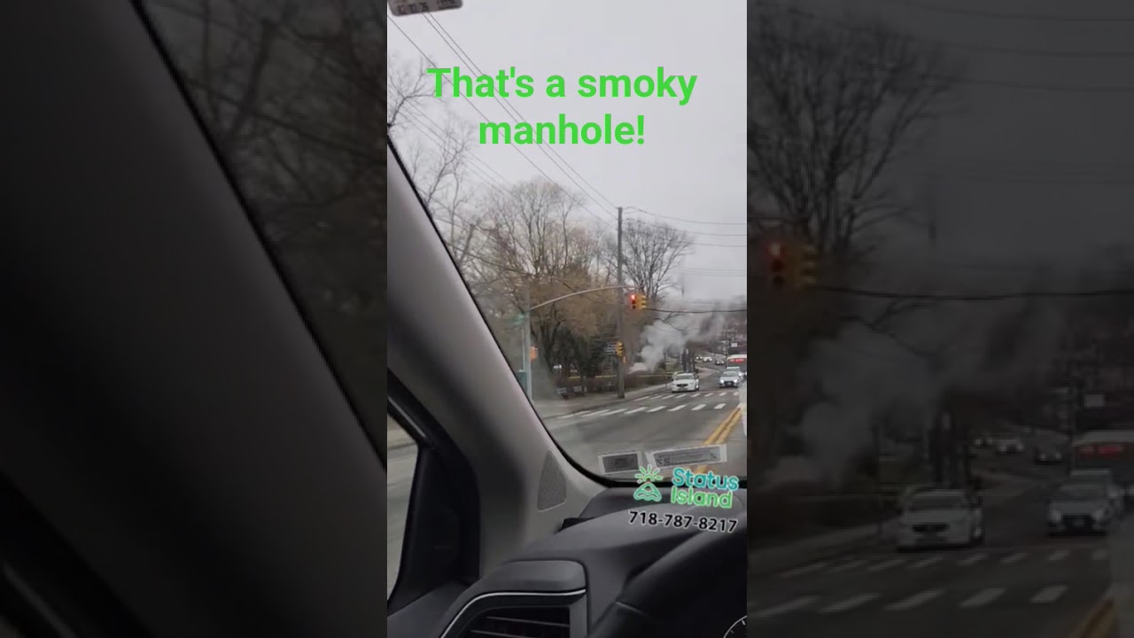That's a smoky manhole! #fire