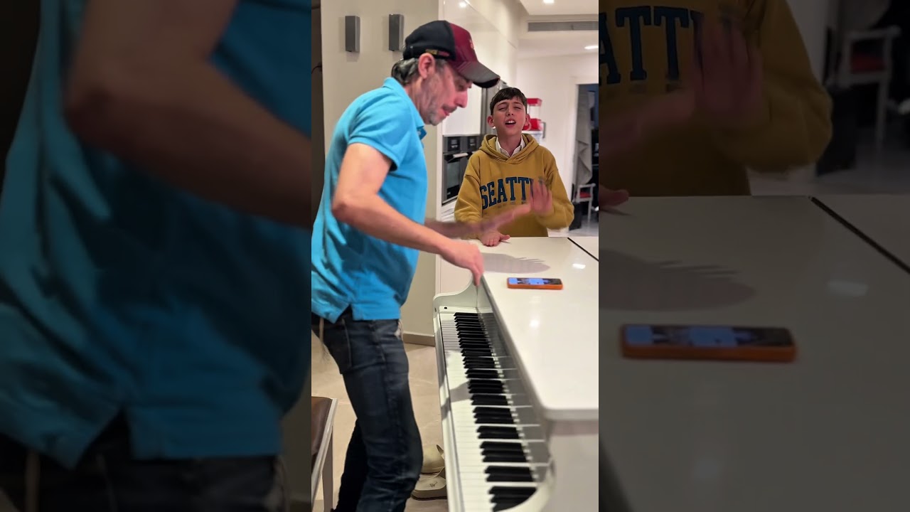 איזה כיף זה להשתולל עם עמירן   #piano# vocalmusic