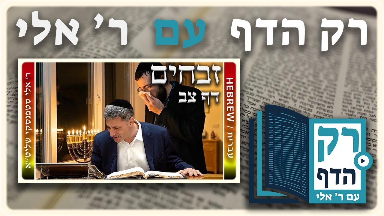 חזרה - זבחים דף צב | "רק הדף" עם ר' אלי סטפנסקי