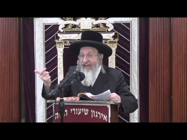 מלאכת סחיטה בשבת - ר' אהרן זילבערשטיין שליט"א