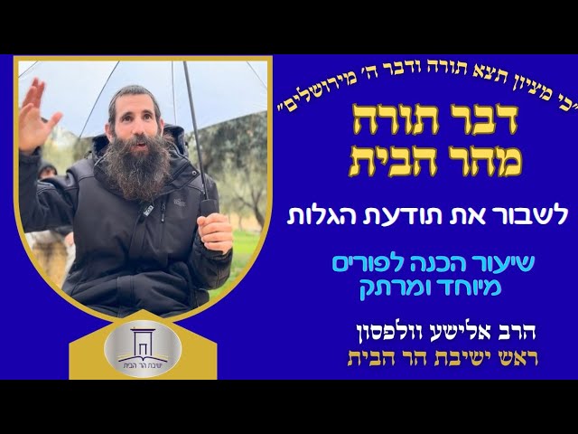 חובת צפיה! שיעור מרתק הכנה לפורים: הלקח מהמגילה לימינו | הרב אלישע וולפסון