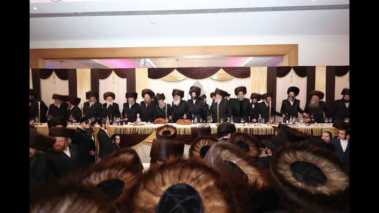 שמחת החתונה פון אן אייניקל פון האדמו"ר מדושינסקיא אין לאנדאן