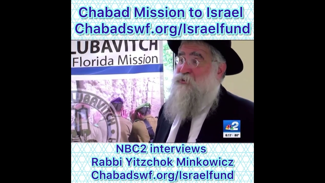 Chabad Mission to Israel NBC2 Interviews Rabbi Yitzchok Minkowicz