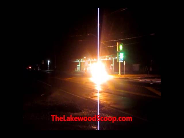 Garbage Truck Takes Down Wires Causes Fire and Power Outages