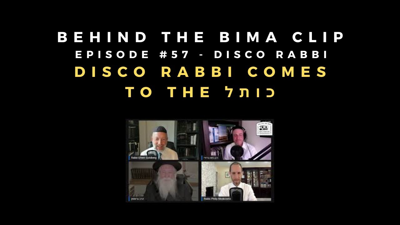 Inspiring Story From The Disco Rabbi [Behind the Bima Clip]