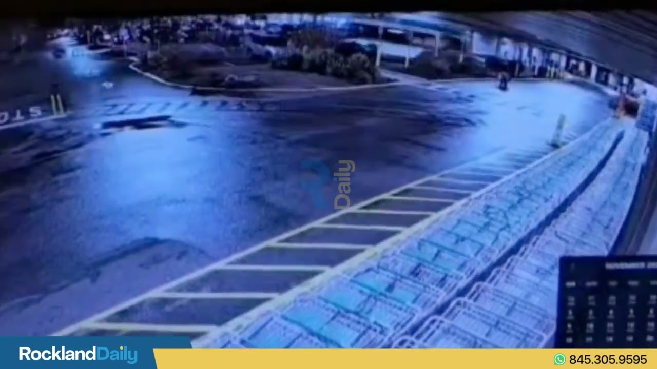 A TOR bus losses control in the Walmart parking lot and crash into cars