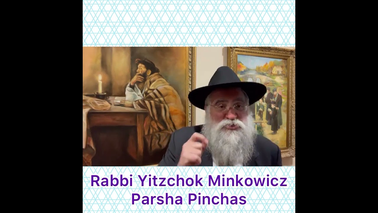 Rabbi Yitzchok Minkowicz Weekly Torah Lesson Parsha Pinchas How can we see positivity in everything?