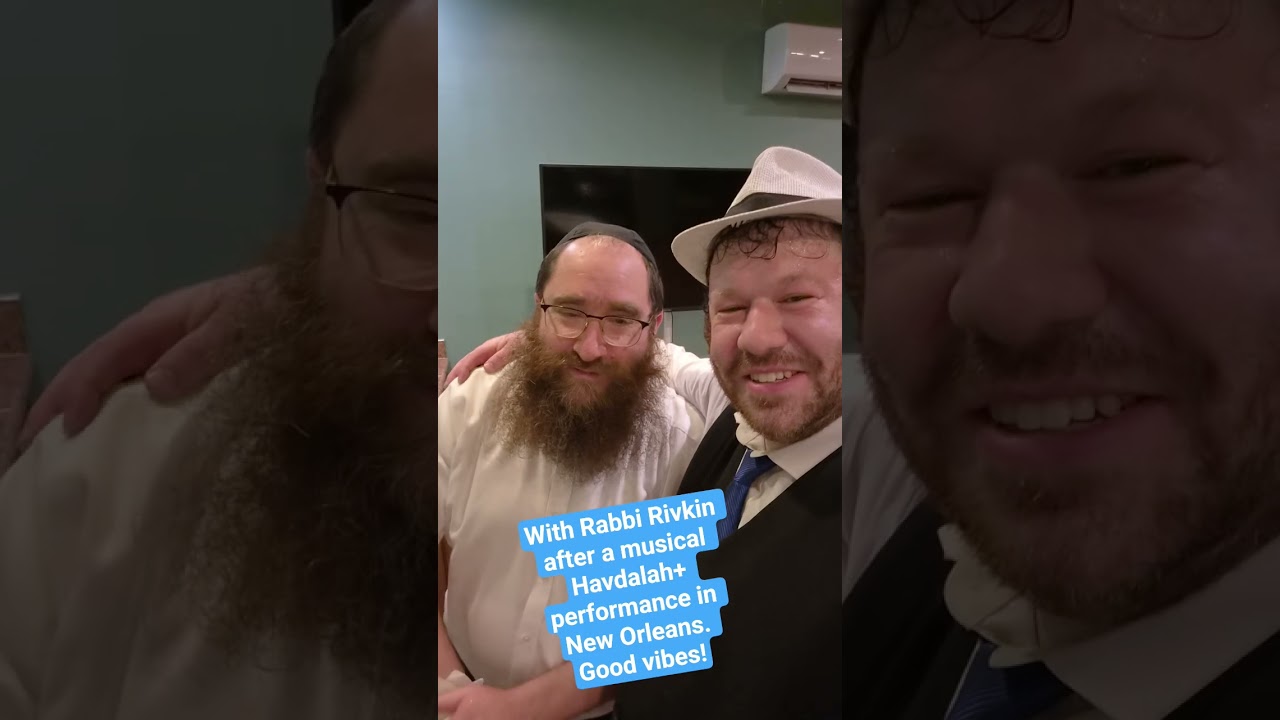 With Rabbi Rivkin after a musical Havdalah+ performance in New Orleans. Good vibes!