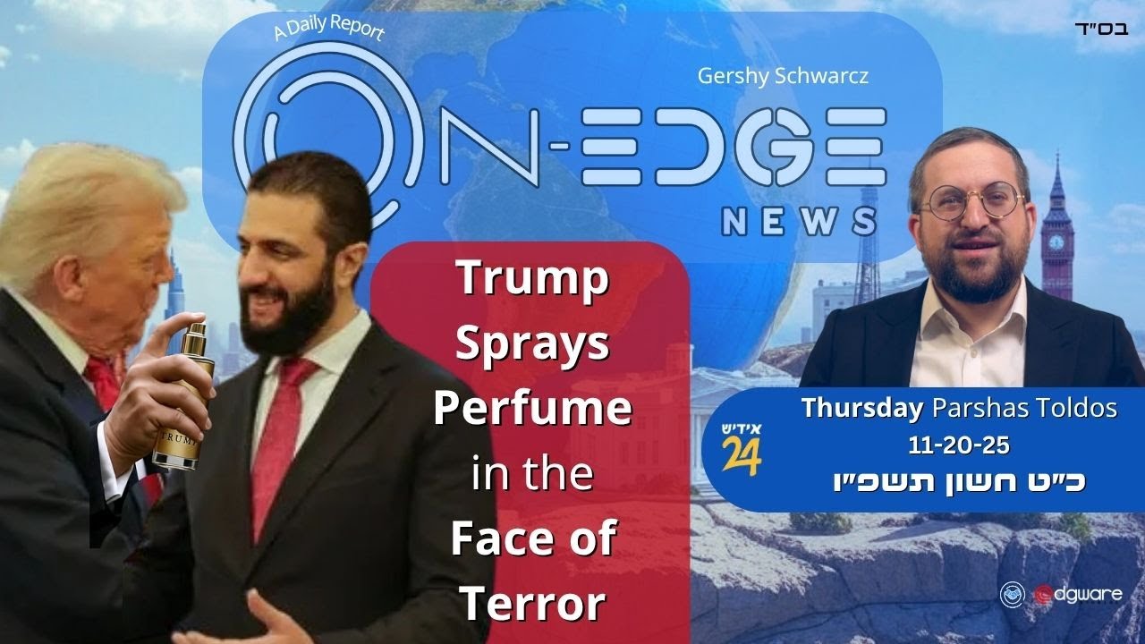 Trump Sprays Perfume in the Face of Terror | On Edge News | Gershy Schwarcz