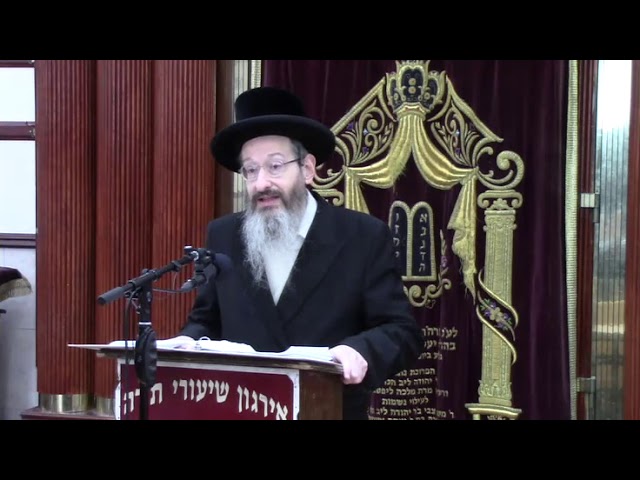 שיעור כללי בהלכות תופר בשבת - ר' אברהם שפיטצער שליט"א