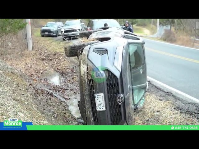 A one-car rollover accident was reported on Bull Mill Road. No injuries were reported