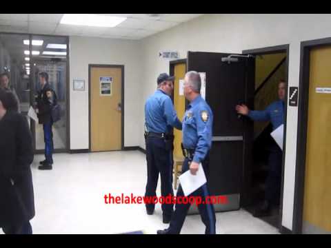 Scene at headquarters after cop killed