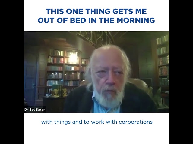 DR SOL J BARER HIGHLIGHT This inspires me