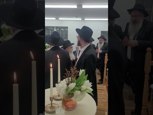Dancing at Dedication of New Wing in Rebbe's Library