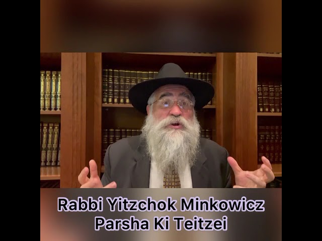 Rabbi Minkowicz Weekly Torah Lesson Parsha Ki Teitzei 5781