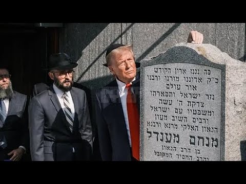 Former President Donald Trump Visits The Lubavitcher Rebbe’s Ohel In Queens, NY