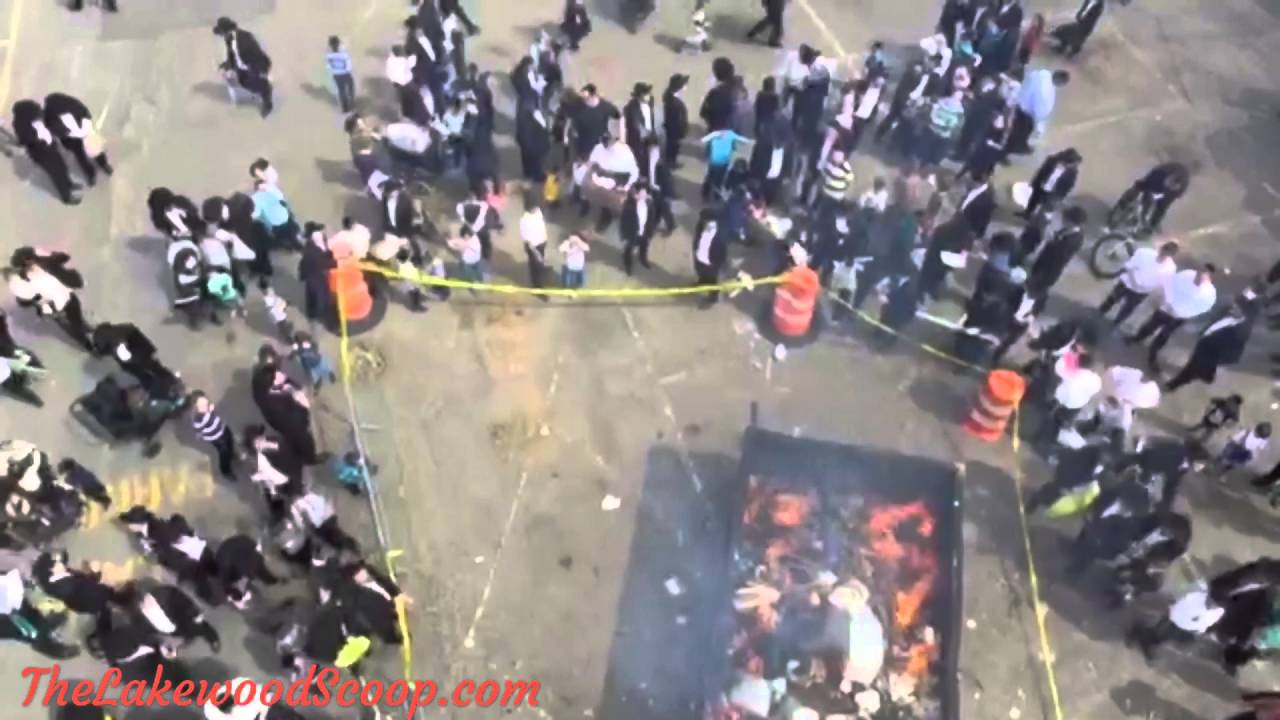 Aerial Drone Footage of Biur Chometz in Lakewood