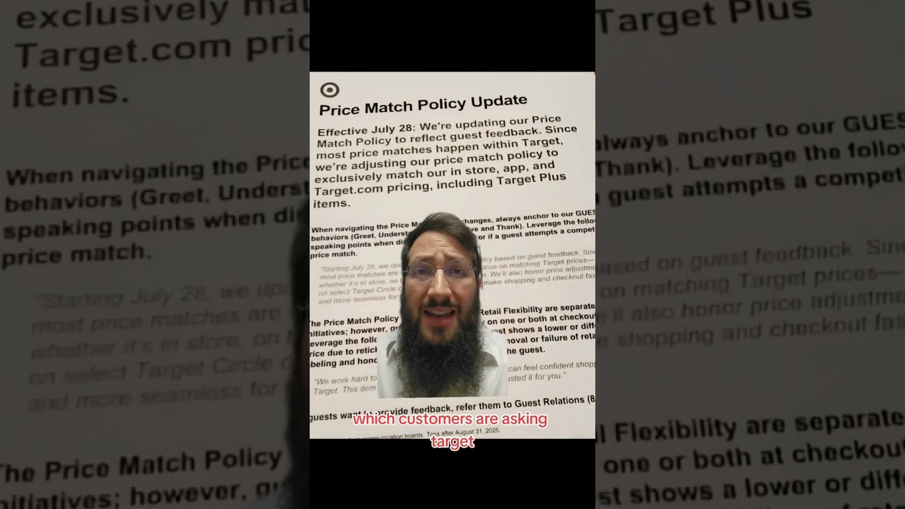 Target Cancels Price Matching