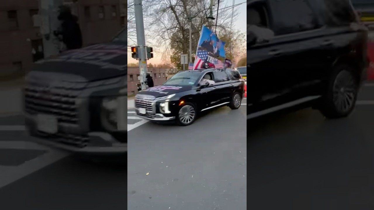 Car Parade At The Jews For Trump Rally In Monsey, NY