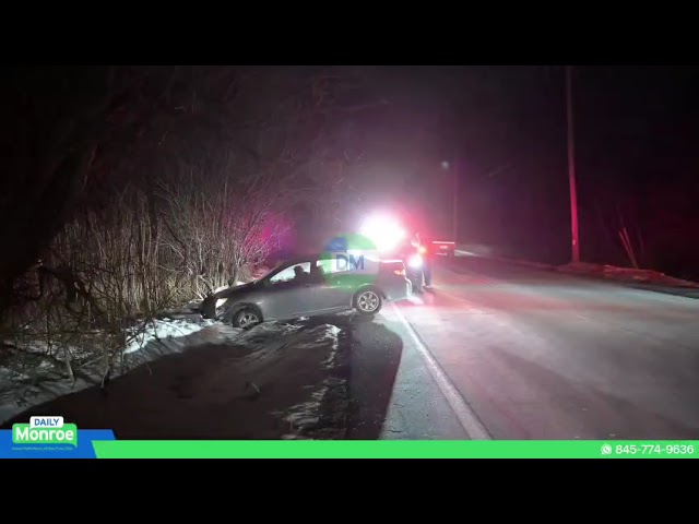 Car Veered Into a Ditch on Route 17M Near Craigville Road