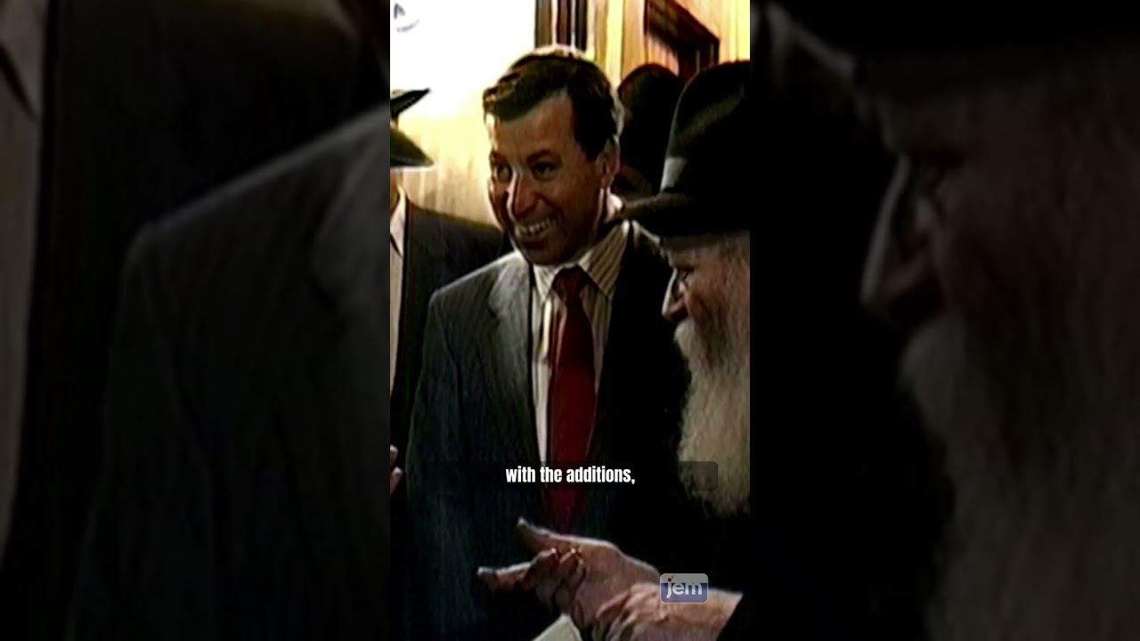 The Rebbe on Israeli settlements