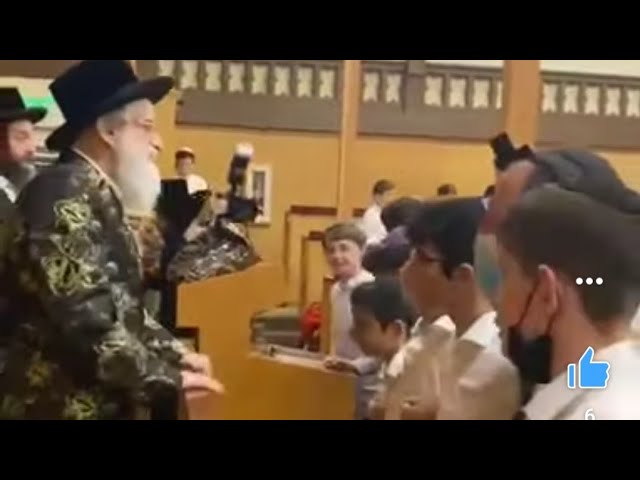 Litvish Boys Dancing For The Rabba Of Merchaz Visnitz While Visiting LA