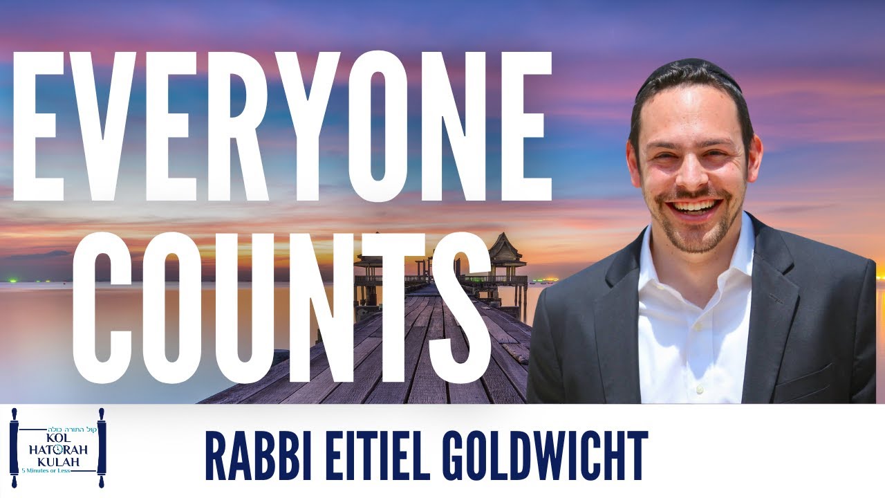 Everyone counts- Rabbi Eitiel Goldwicht