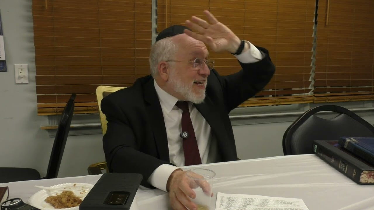 Rabbi Yehoshua Weber speaking at Thursday night Mishmar at Scheiner's Shul Parshas Chukas