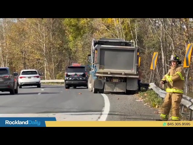 A serious accident occurred, involving 2 trucks and 2 cars, on Rt 17 near the NYS Thruway entrance