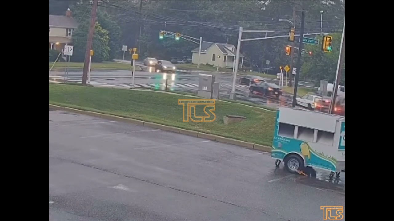 Multi-vehicle accident caught on surveillance video
