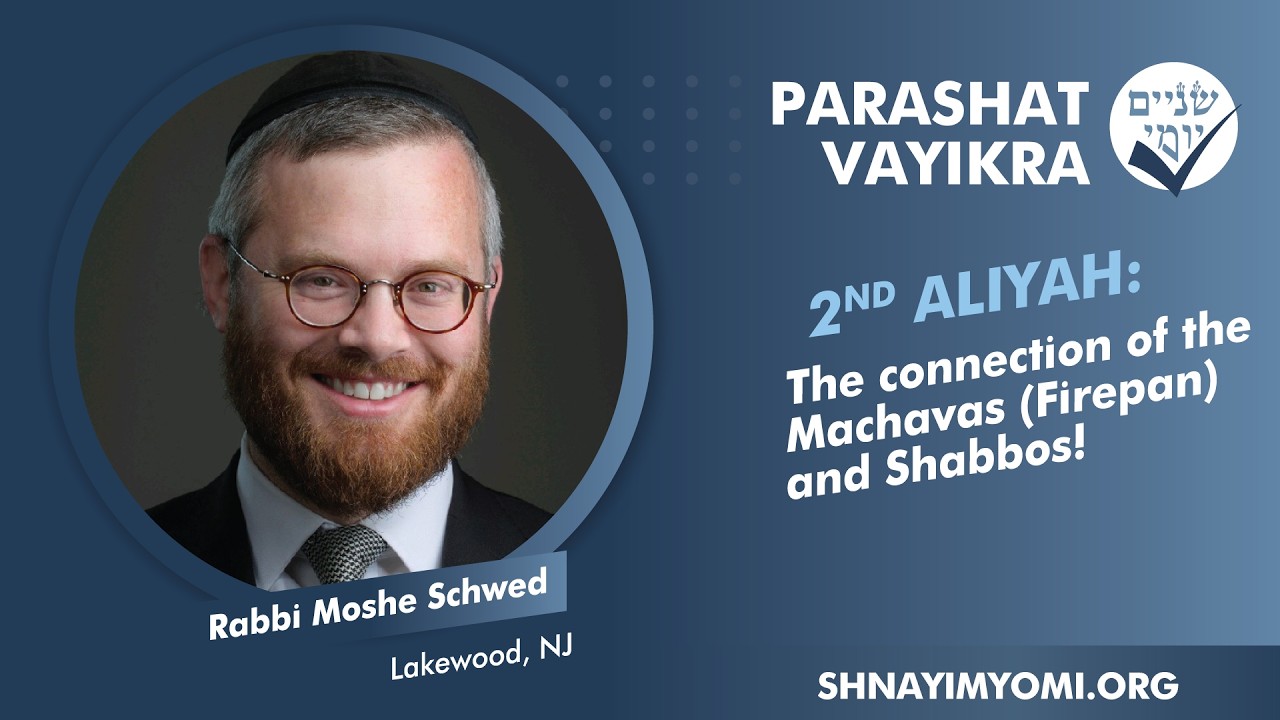 SY - Vayikra - Sheni - #2 - R Moshe Schwed - The connection of the Machavas {Firepan} and Shabbos