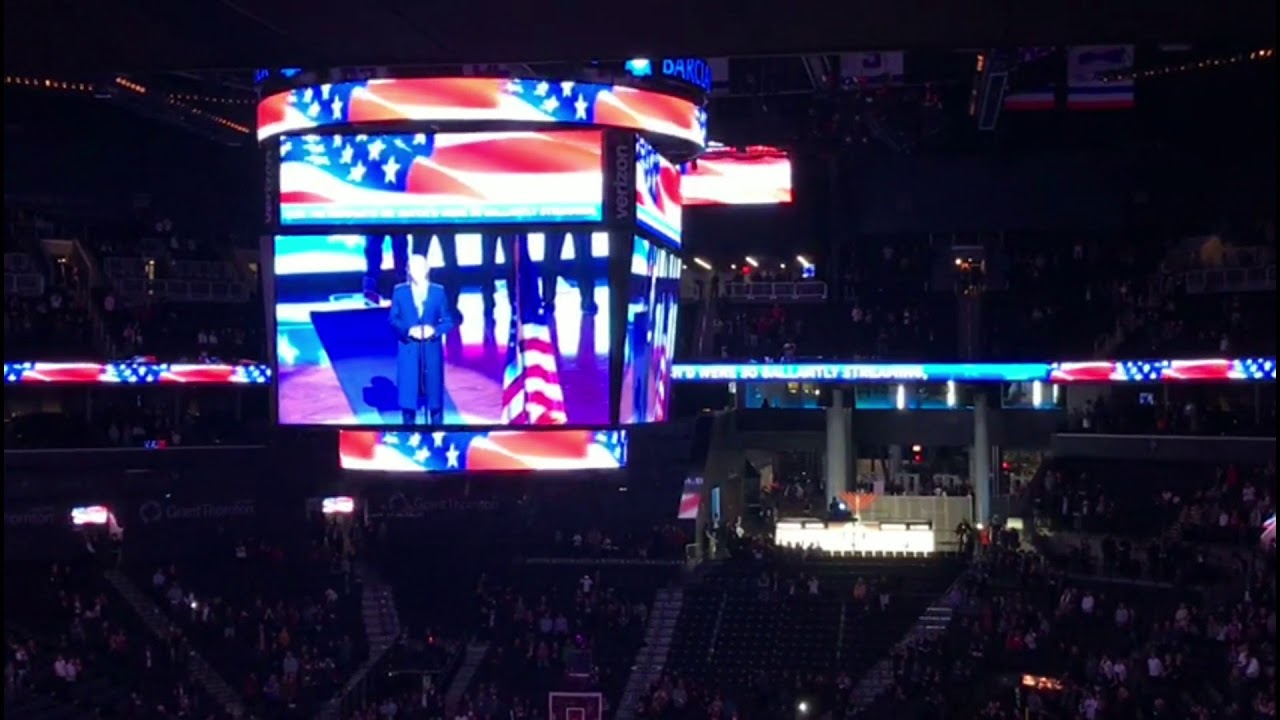 Shulem Lemmer Singing National Anthem At Brooklyn Nets