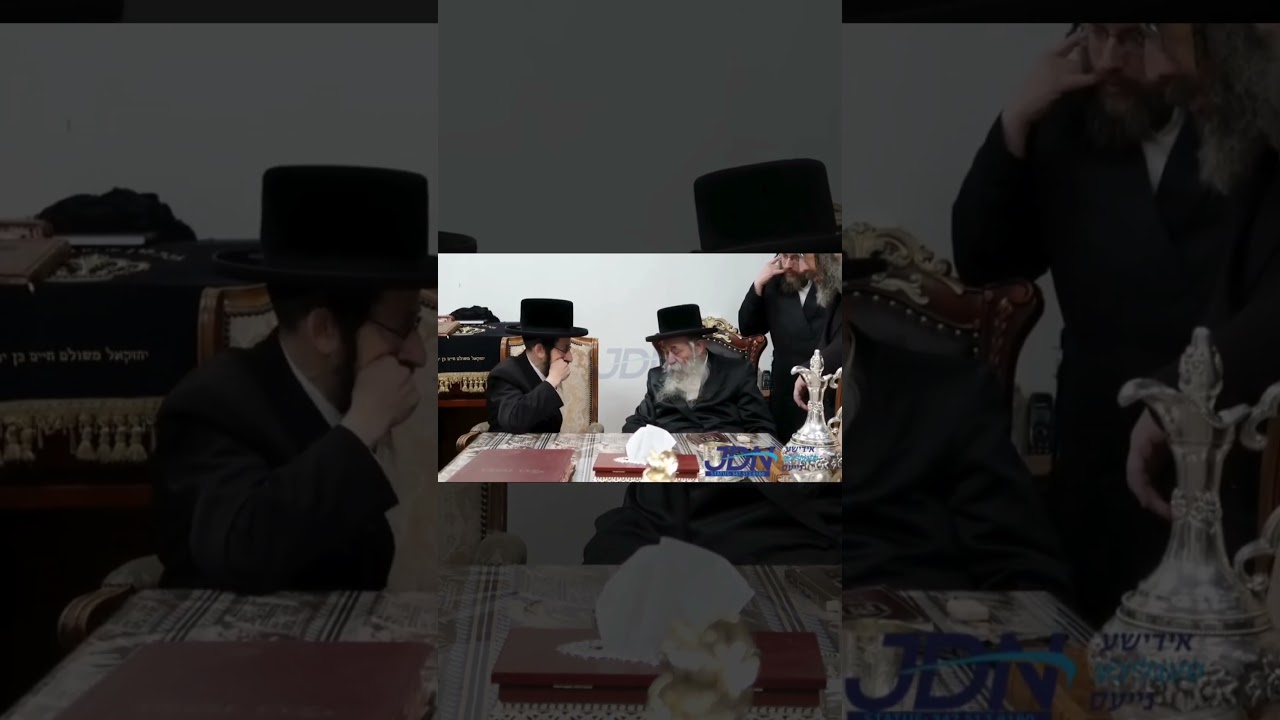האדמו"ר מסקולען באזוכט ביי האדמו"ר מטשערנאביל.