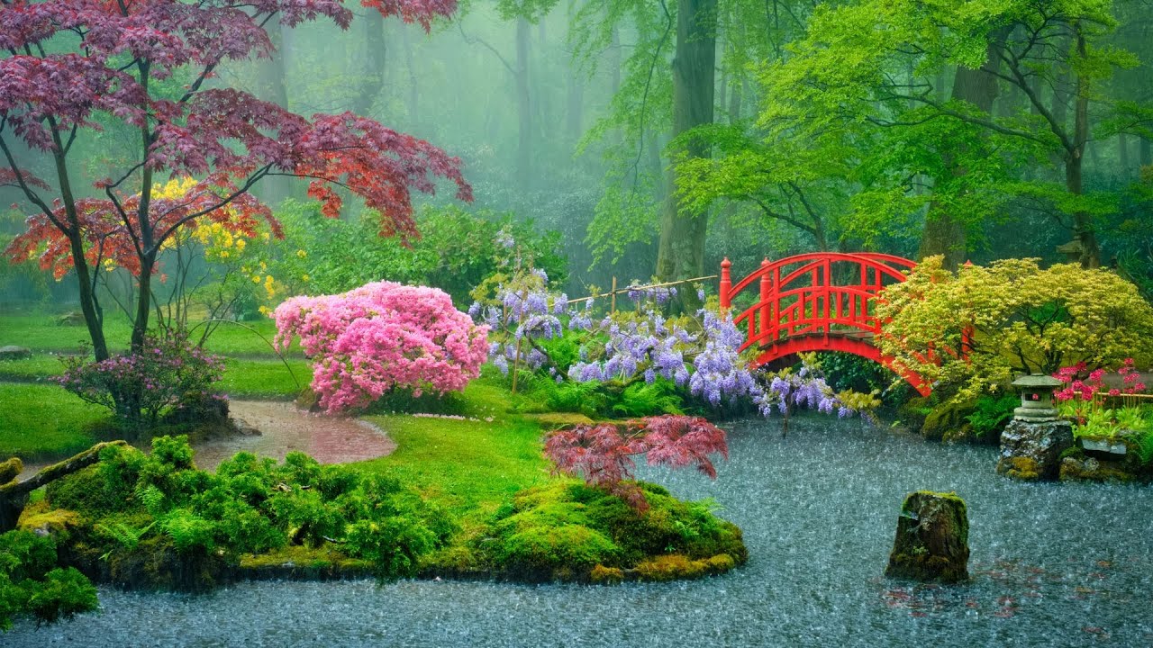 Relaxing in the rain - 1 Hour of Beautiful Jewish Meditation