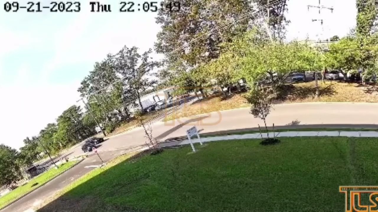 Surveillance videos overturn accident Lakewood