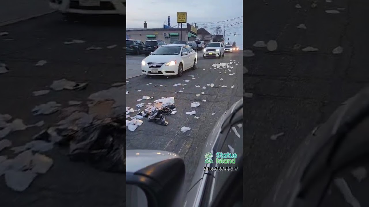 Cars driving through a #nyc #street #automobile #statenisland