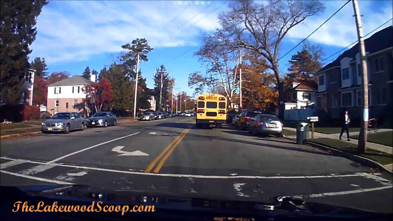 Dashcam Camera Captures MVA Involving School Bus