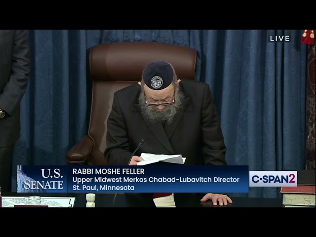 Rabbi Moshe Feller Delivers Senate Invocation