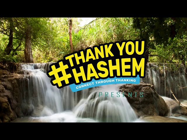 Thank you Hashem song איך דאנק דיר השם