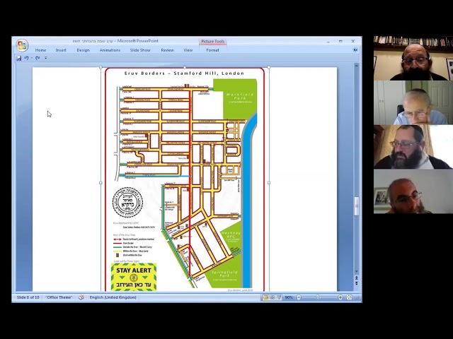 Using The Eruv In London According To The  Alter Rebbe - Dayan R' Levi Yitzchak Raskin,5780
