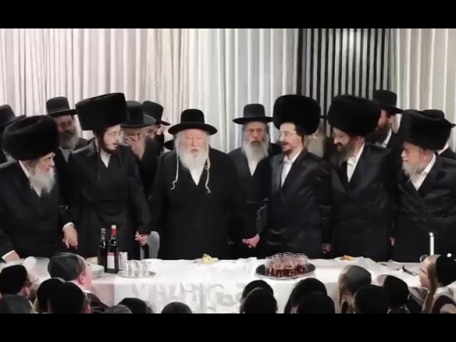 האדמו"ר מגור שליט"א בשמחת נישואי בת הרה"ג ר' צבי רוטנברג שליט"א רב חסידי גור בארה"ב - כסלו תשפ"ד