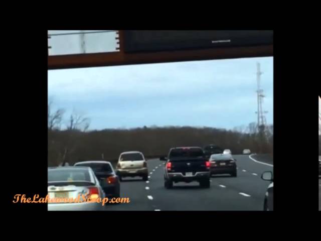 Off duty Lakewood Cop and Civilians Box in Drunk Driver on GSP