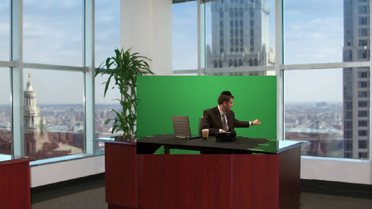 Behind the scenes. The window washer