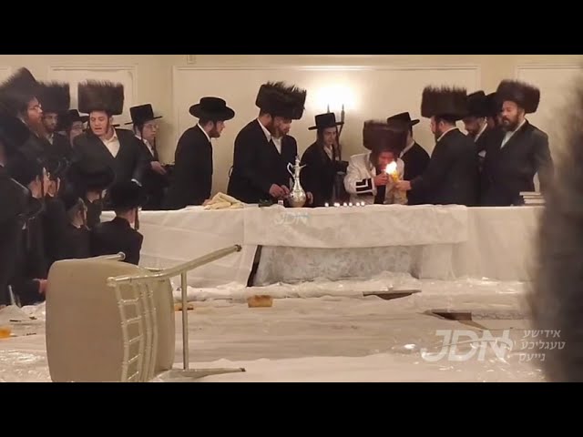 האדמו"ר מקרעטשניף כפר עטה ביי הבדלה מוצש"ק אין בארא פארק