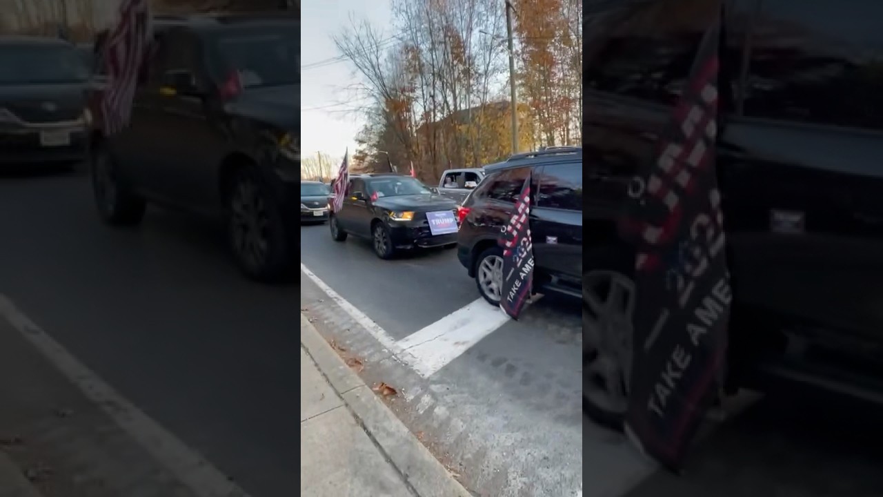 Car Parade At The Jews For Trump Rally In Monsey, NY