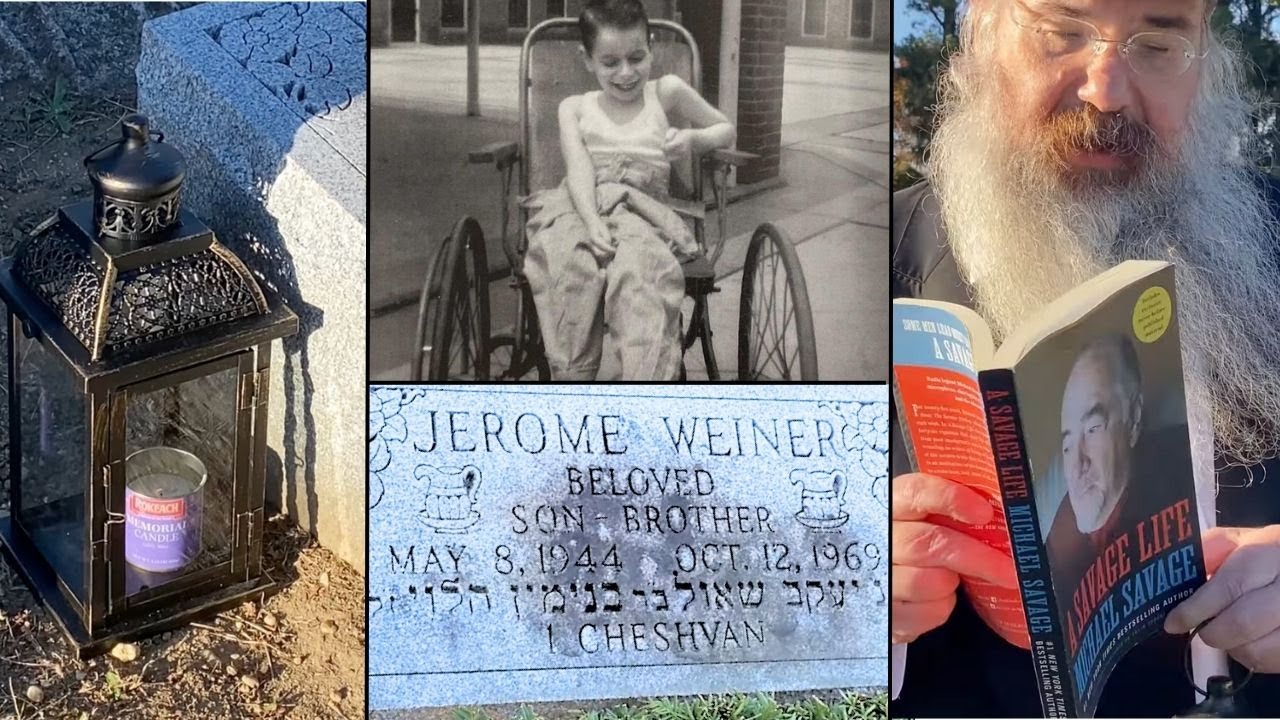 Visit to Jerome Weiner's grave on his Yahrzeit (brother of @MichaelSavage)
