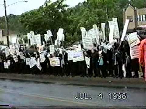 KJ Terror, Protest against Rabbi Aron Teitelbaum KJPSchool 1996